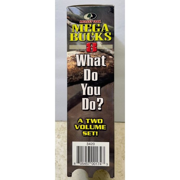 Mega Bucks 8 VHS Deer Hunting Mossy Oak What Do You Do? 3 Hours 24 Hunts - Picture 5 of 7